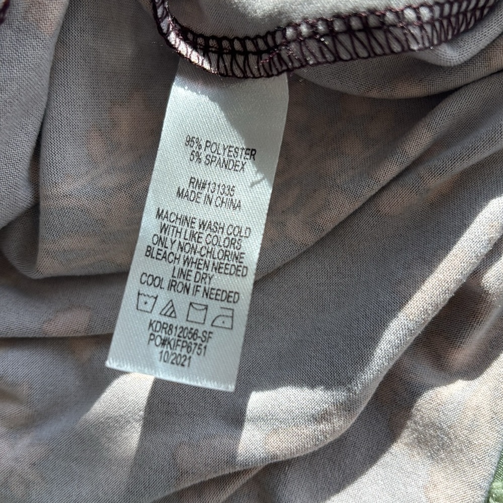 nine britton Black Asymmetrical Slip Dress with Rust Floral Print - Picture 7 of 10